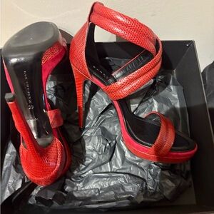 Barbara Bui Red Strappy High Heel Sandals  New in the box